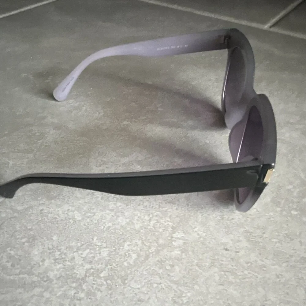 BCBGeneration BG3070CE Women's Cat Eye Sunglasses Black Frame Purple Gradient